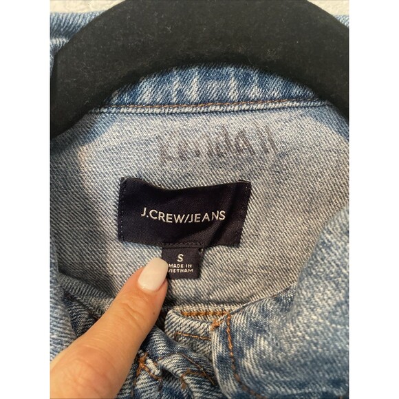 J.CREW Women's Relaxed Denim Jeans Jacket, Size Small - Picture 2 of 3